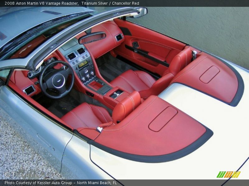  2008 V8 Vantage Roadster Chancellor Red Interior