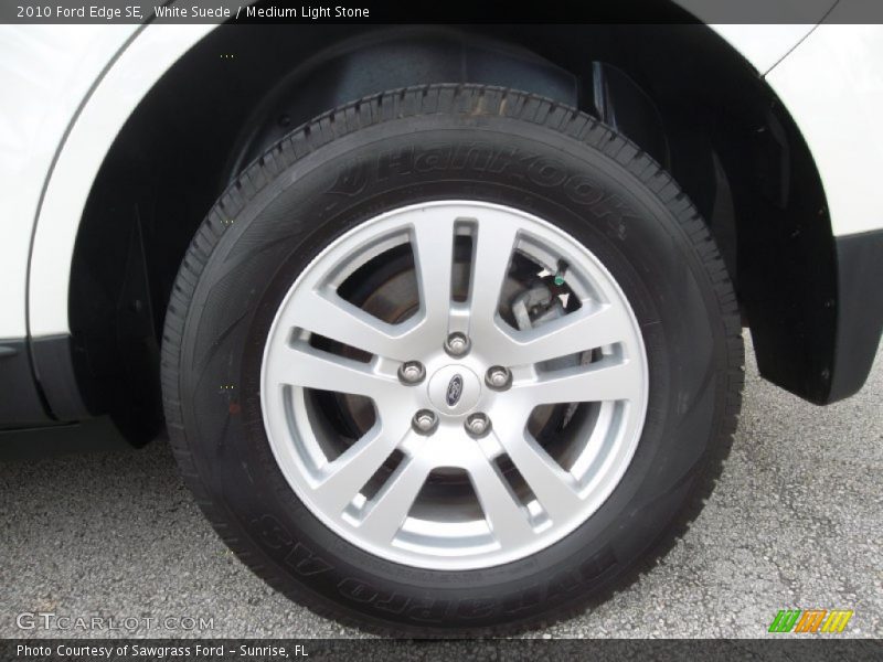 White Suede / Medium Light Stone 2010 Ford Edge SE