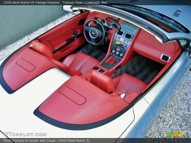  2008 V8 Vantage Roadster Chancellor Red Interior