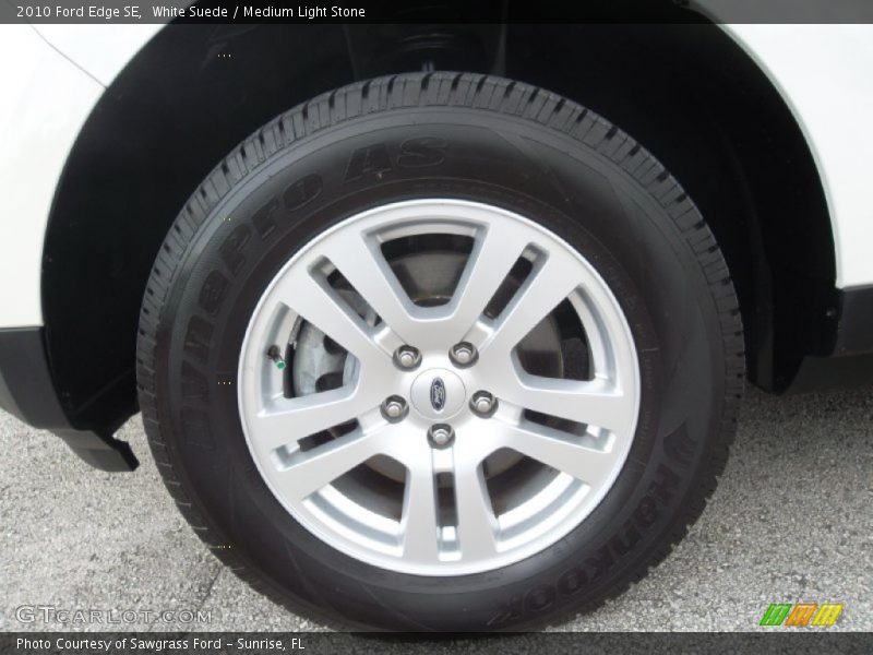 White Suede / Medium Light Stone 2010 Ford Edge SE