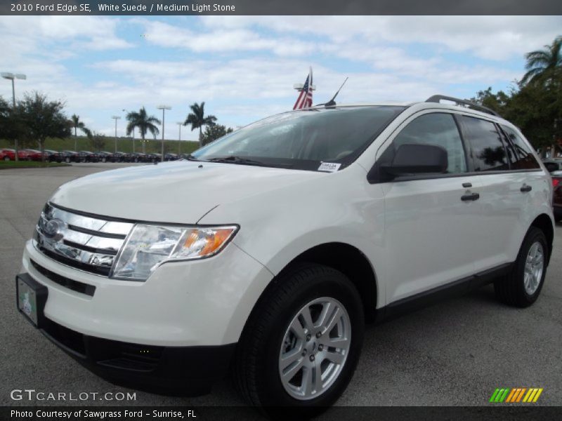 White Suede / Medium Light Stone 2010 Ford Edge SE