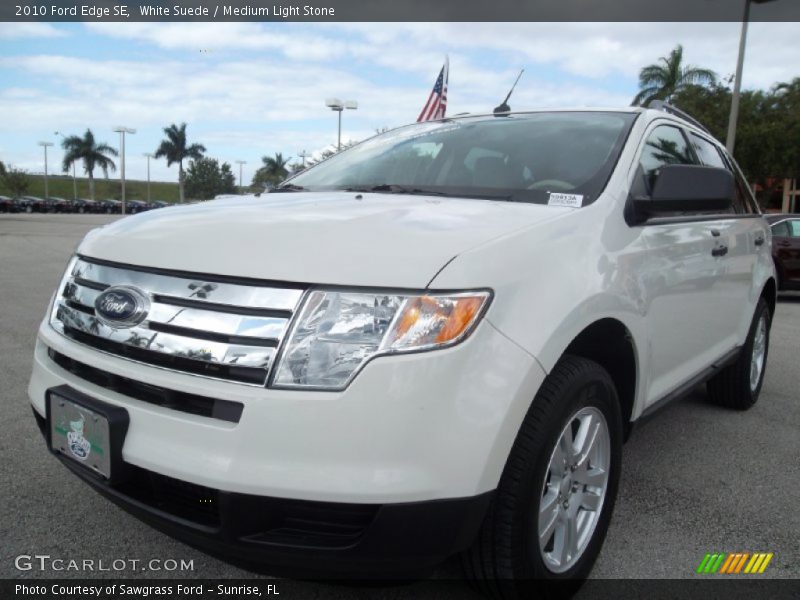 White Suede / Medium Light Stone 2010 Ford Edge SE