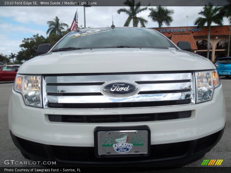 White Suede / Medium Light Stone 2010 Ford Edge SE