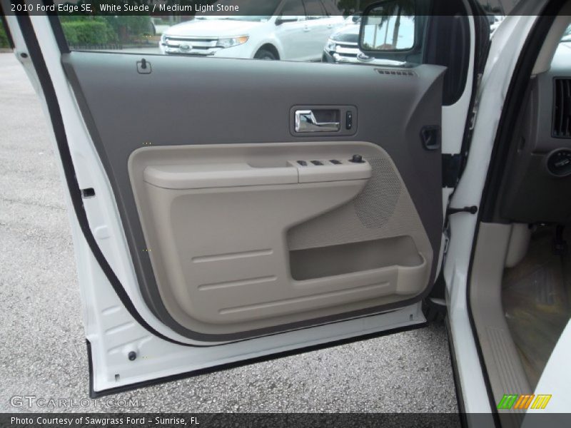 White Suede / Medium Light Stone 2010 Ford Edge SE