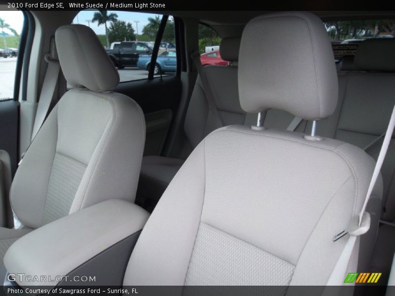 White Suede / Medium Light Stone 2010 Ford Edge SE