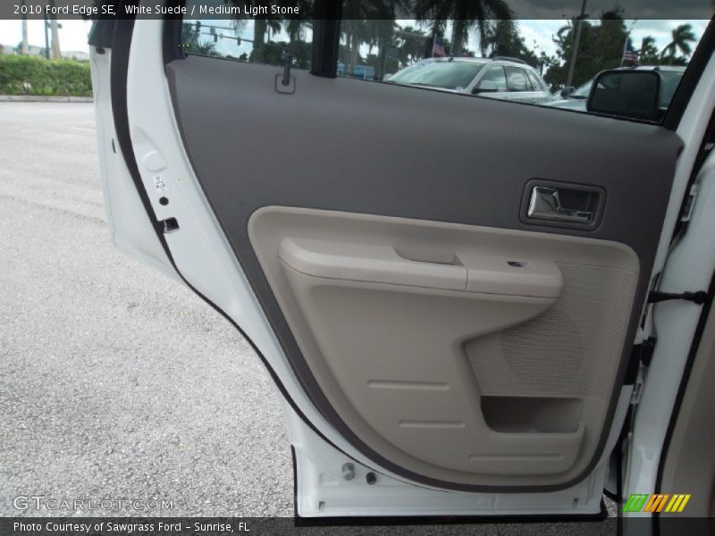 White Suede / Medium Light Stone 2010 Ford Edge SE