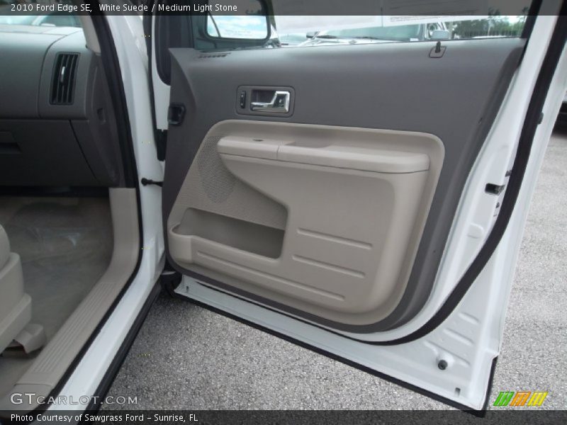 White Suede / Medium Light Stone 2010 Ford Edge SE
