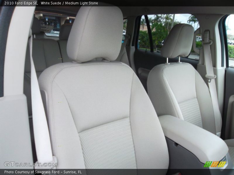 White Suede / Medium Light Stone 2010 Ford Edge SE