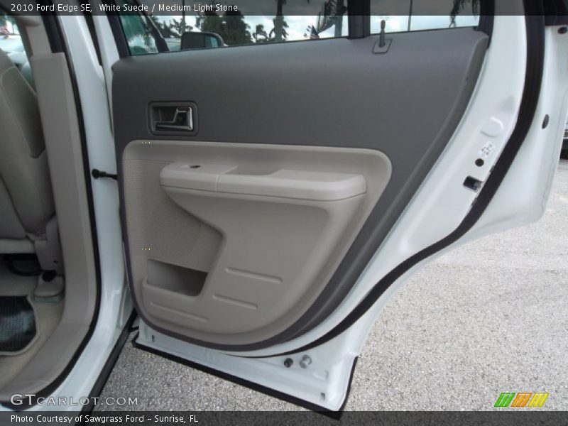 White Suede / Medium Light Stone 2010 Ford Edge SE