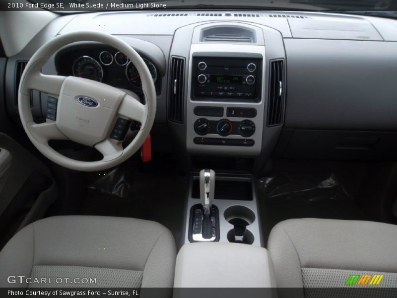 White Suede / Medium Light Stone 2010 Ford Edge SE