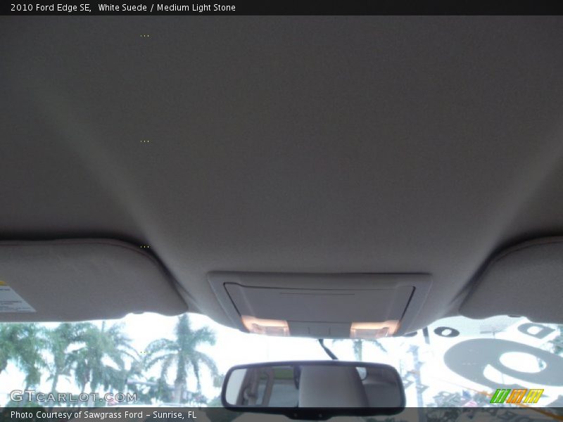 White Suede / Medium Light Stone 2010 Ford Edge SE