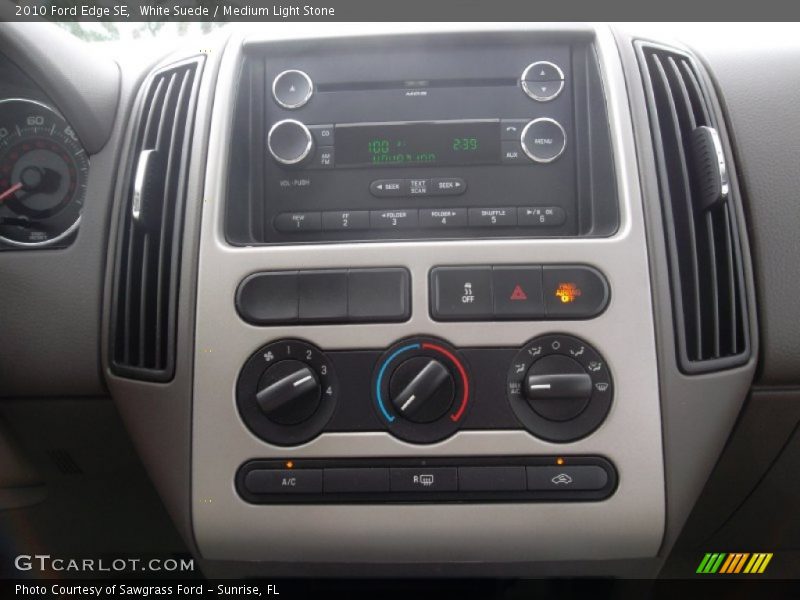 White Suede / Medium Light Stone 2010 Ford Edge SE