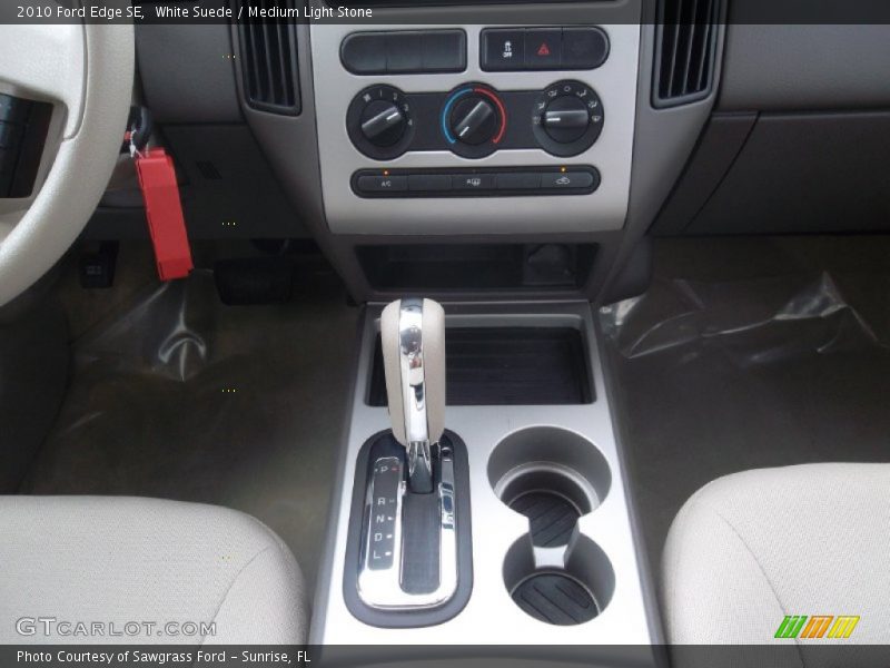 White Suede / Medium Light Stone 2010 Ford Edge SE