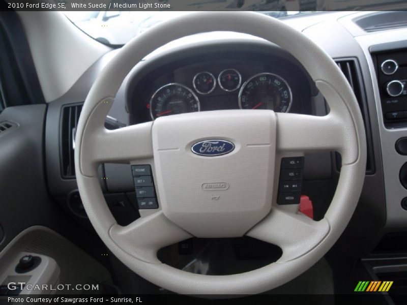White Suede / Medium Light Stone 2010 Ford Edge SE