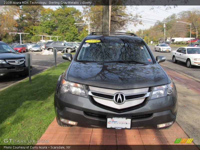 Sterling Gray Metallic / Ebony 2008 Acura MDX Technology