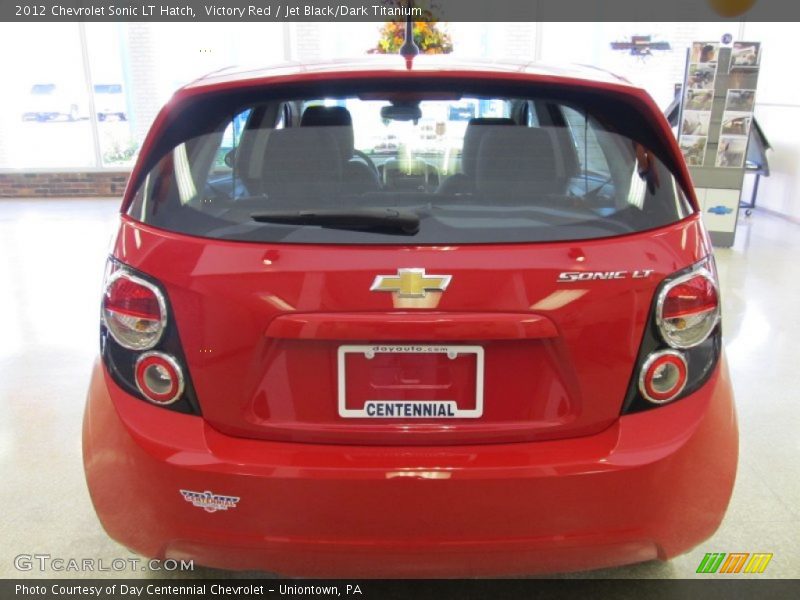 Victory Red / Jet Black/Dark Titanium 2012 Chevrolet Sonic LT Hatch