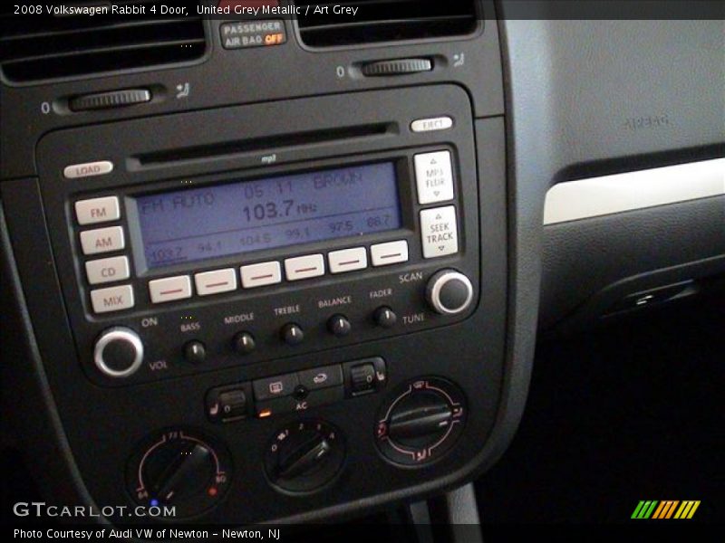 United Grey Metallic / Art Grey 2008 Volkswagen Rabbit 4 Door
