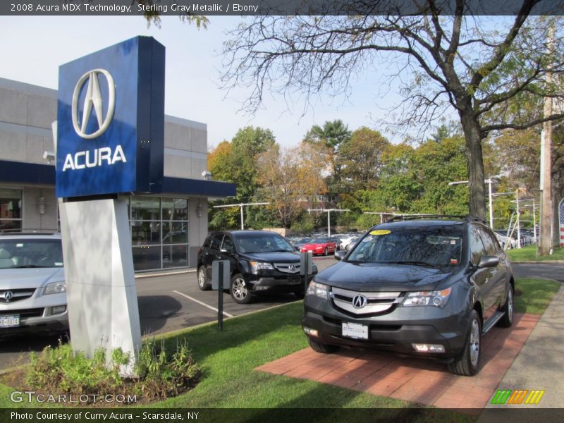 Sterling Gray Metallic / Ebony 2008 Acura MDX Technology