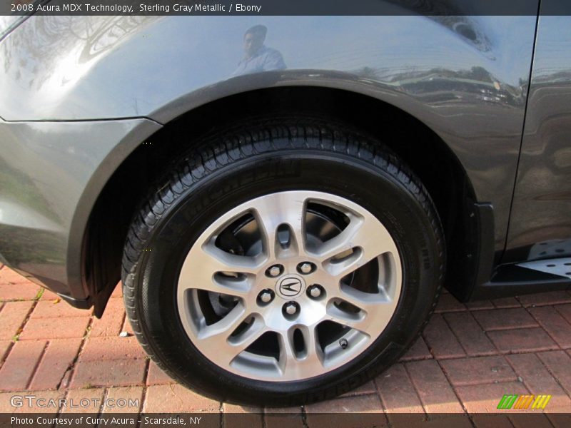 Sterling Gray Metallic / Ebony 2008 Acura MDX Technology