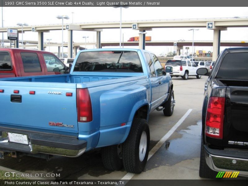 Light Quasar Blue Metallic / Neutral 1993 GMC Sierra 3500 SLE Crew Cab 4x4 Dually