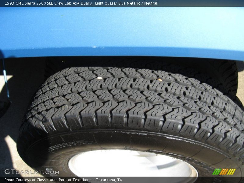 Light Quasar Blue Metallic / Neutral 1993 GMC Sierra 3500 SLE Crew Cab 4x4 Dually