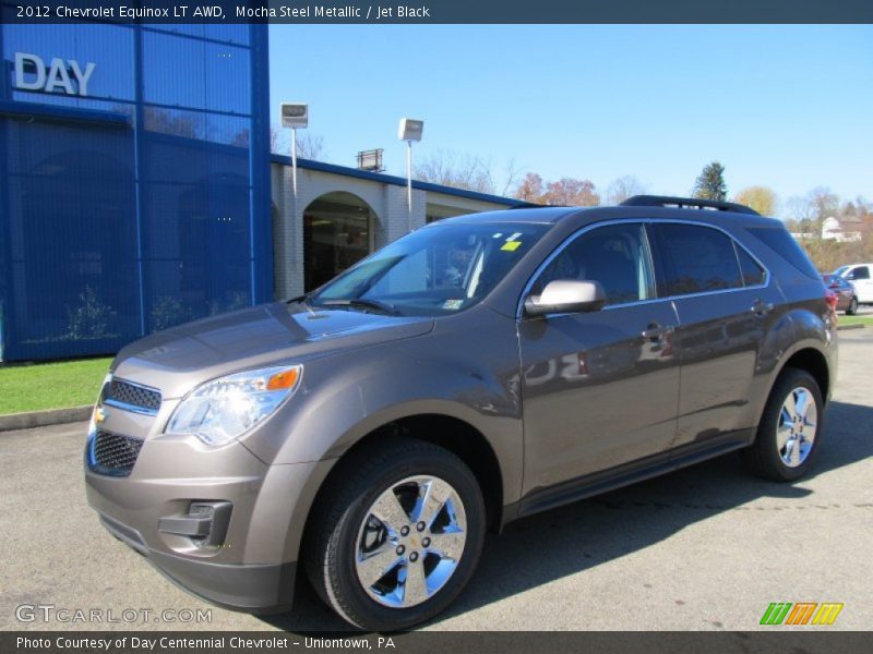 Mocha Steel Metallic / Jet Black 2012 Chevrolet Equinox LT AWD