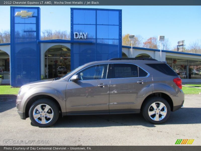 Mocha Steel Metallic / Jet Black 2012 Chevrolet Equinox LT AWD