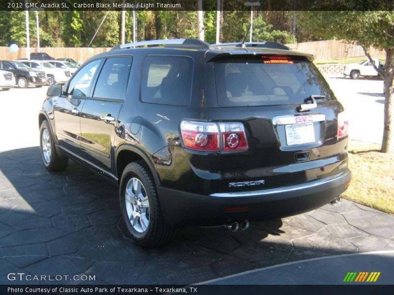 Carbon Black Metallic / Light Titanium 2012 GMC Acadia SL