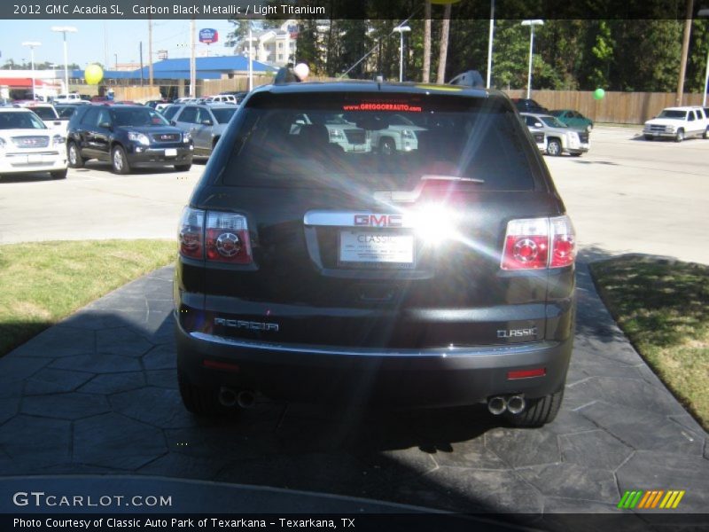 Carbon Black Metallic / Light Titanium 2012 GMC Acadia SL