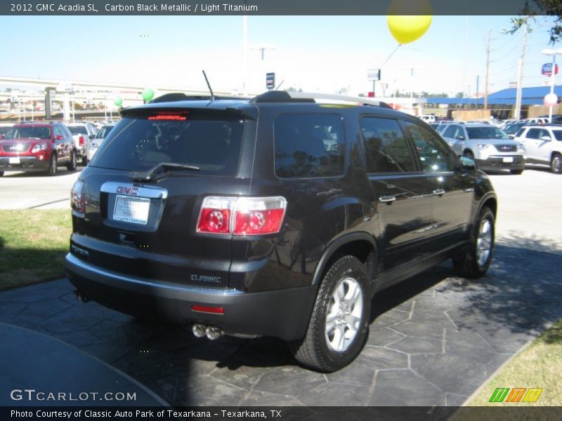 Carbon Black Metallic / Light Titanium 2012 GMC Acadia SL