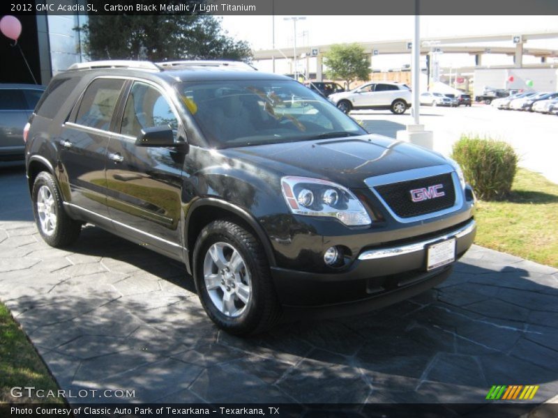 Carbon Black Metallic / Light Titanium 2012 GMC Acadia SL