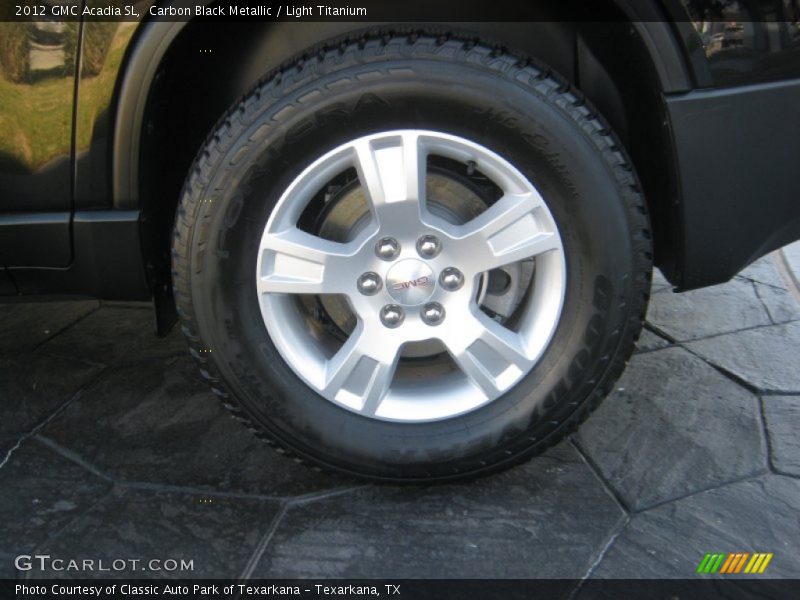 Carbon Black Metallic / Light Titanium 2012 GMC Acadia SL