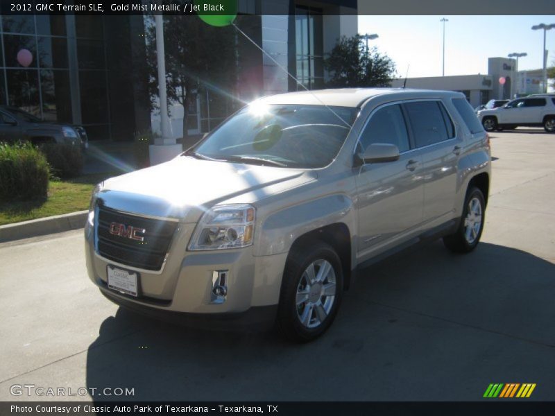 Gold Mist Metallic / Jet Black 2012 GMC Terrain SLE