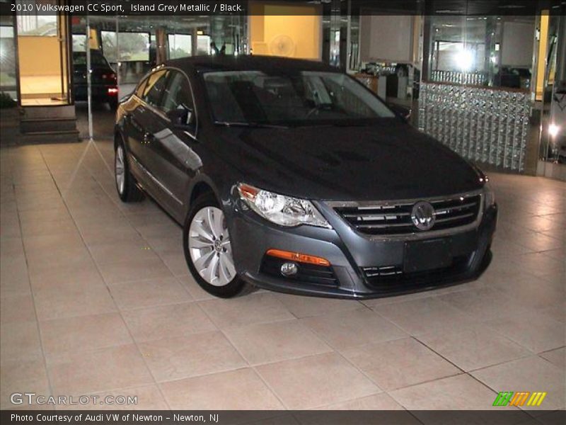 Island Grey Metallic / Black 2010 Volkswagen CC Sport