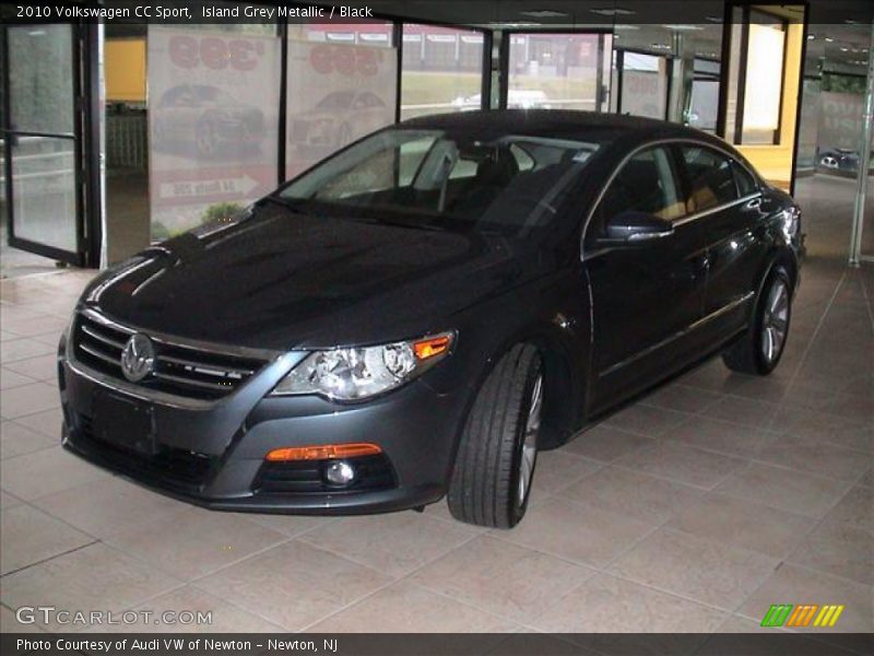 Island Grey Metallic / Black 2010 Volkswagen CC Sport