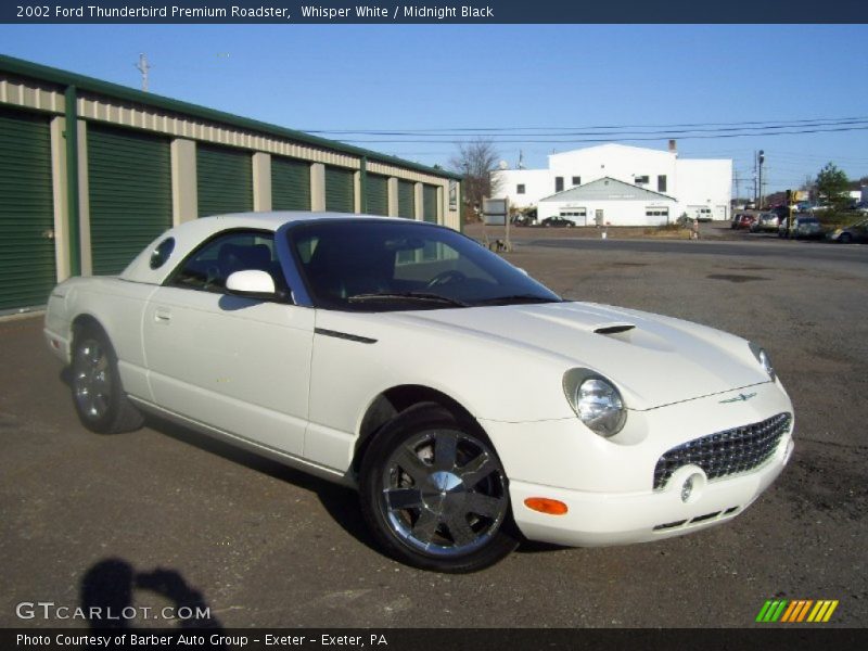Whisper White / Midnight Black 2002 Ford Thunderbird Premium Roadster