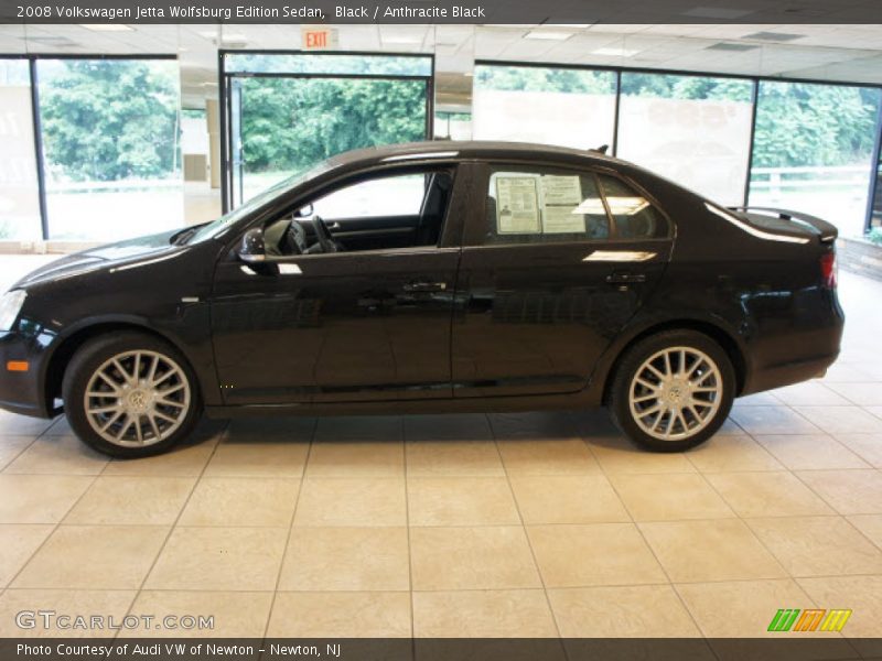 Black / Anthracite Black 2008 Volkswagen Jetta Wolfsburg Edition Sedan