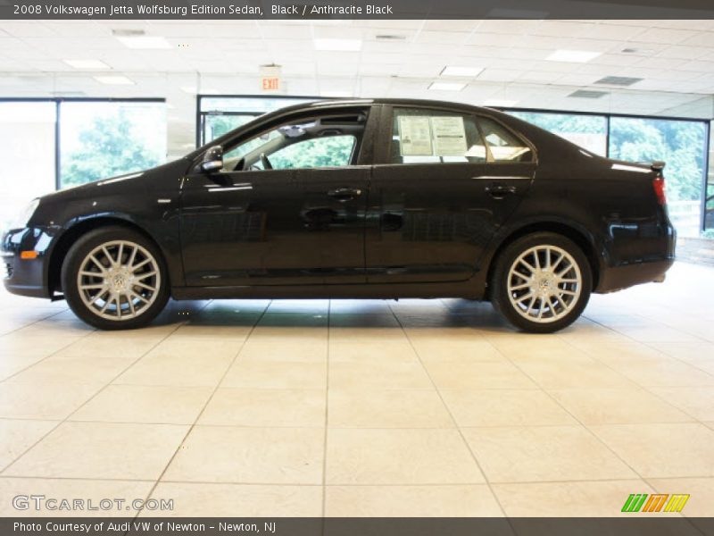 Black / Anthracite Black 2008 Volkswagen Jetta Wolfsburg Edition Sedan