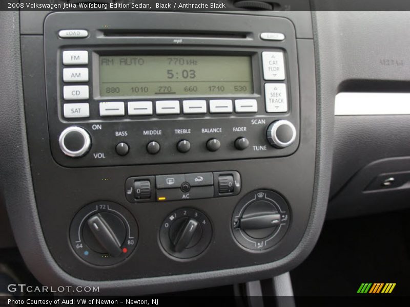 Controls of 2008 Jetta Wolfsburg Edition Sedan