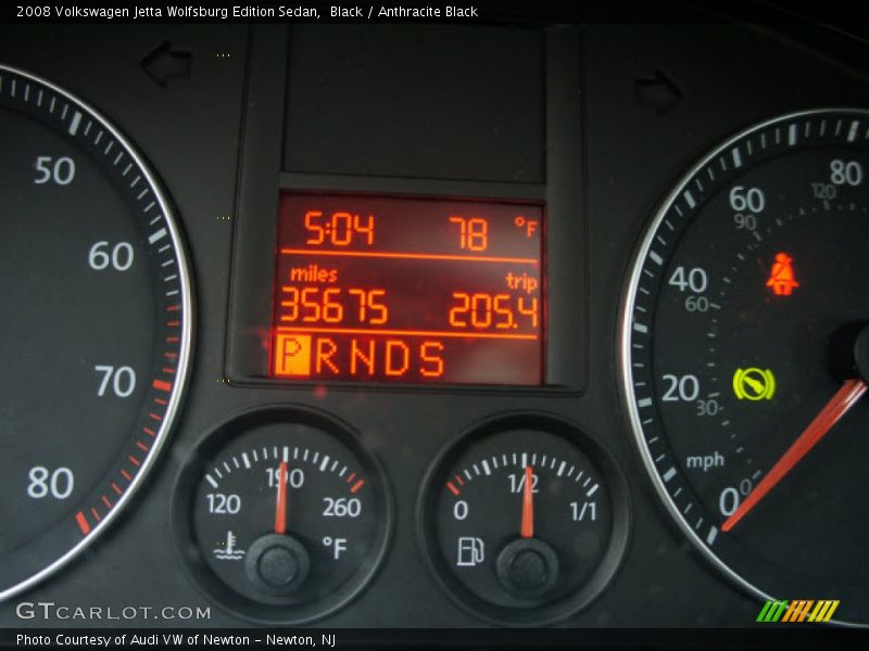 Black / Anthracite Black 2008 Volkswagen Jetta Wolfsburg Edition Sedan