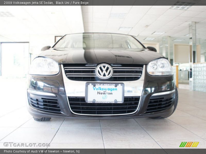 Black Uni / Pure Beige 2009 Volkswagen Jetta SE Sedan
