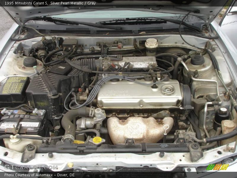 Silver Pearl Metallic / Gray 1995 Mitsubishi Galant S