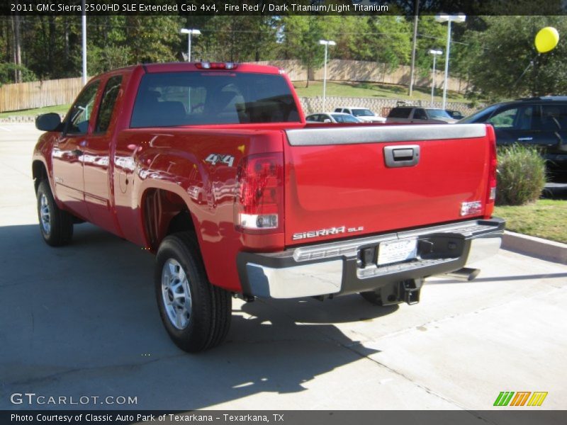 Fire Red / Dark Titanium/Light Titanium 2011 GMC Sierra 2500HD SLE Extended Cab 4x4