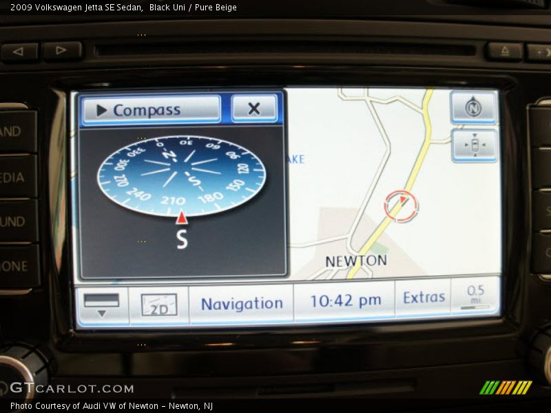 Black Uni / Pure Beige 2009 Volkswagen Jetta SE Sedan