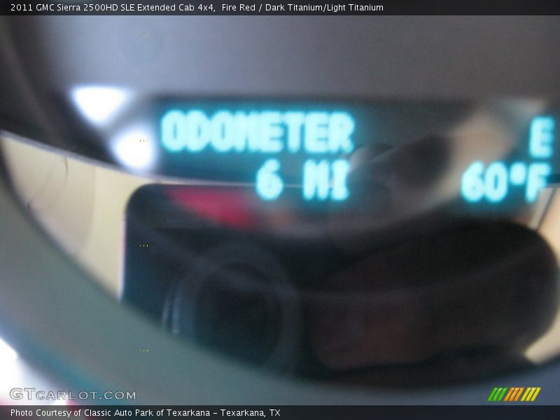 Fire Red / Dark Titanium/Light Titanium 2011 GMC Sierra 2500HD SLE Extended Cab 4x4