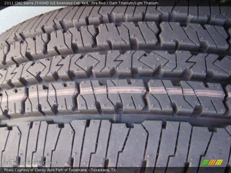 Fire Red / Dark Titanium/Light Titanium 2011 GMC Sierra 2500HD SLE Extended Cab 4x4