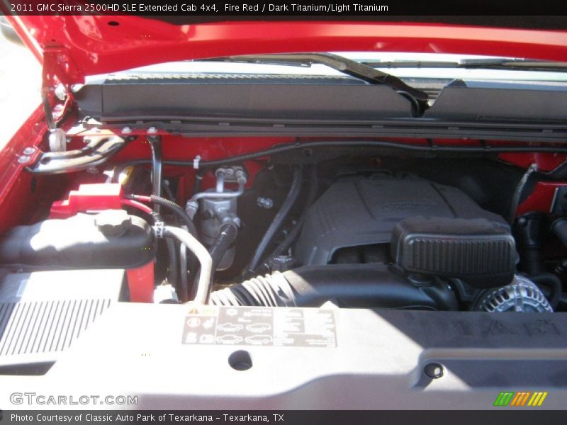 Fire Red / Dark Titanium/Light Titanium 2011 GMC Sierra 2500HD SLE Extended Cab 4x4