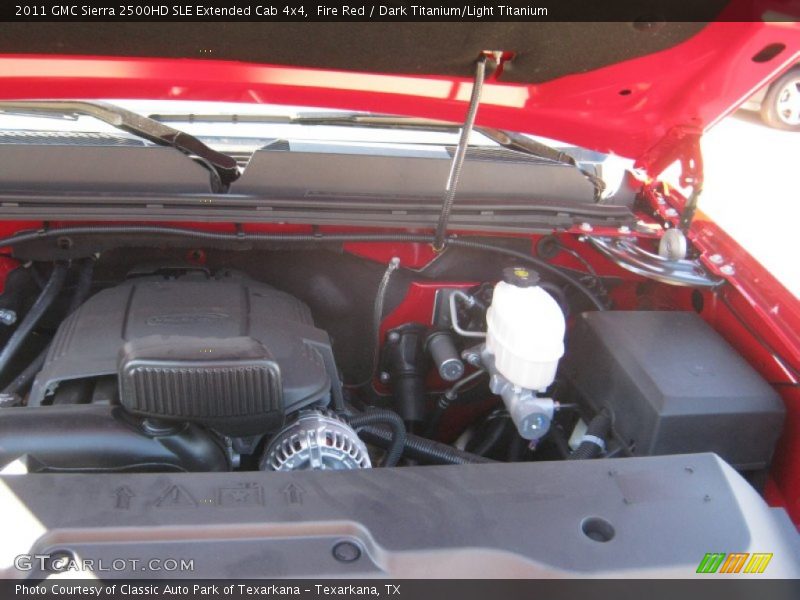 Fire Red / Dark Titanium/Light Titanium 2011 GMC Sierra 2500HD SLE Extended Cab 4x4