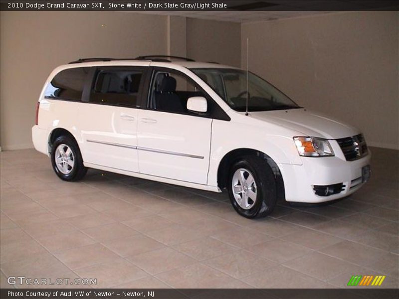 Stone White / Dark Slate Gray/Light Shale 2010 Dodge Grand Caravan SXT