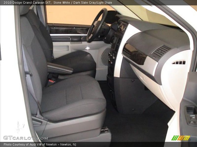 Stone White / Dark Slate Gray/Light Shale 2010 Dodge Grand Caravan SXT